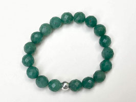 GREEN BALANCE Aventurin Armband Silber
