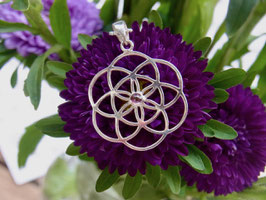 Kette Same des Lebens rosa Turmalin Silber