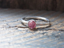 LIGHTBRINGER Ring mit Pink Rosa Turmalin - Silber