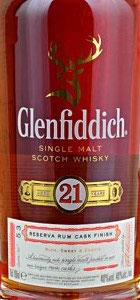 Glenfiddich 21 y. Rum Cask