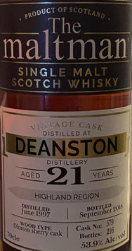 Deanston 21 - The Maltman