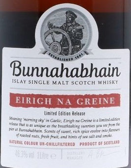 Bunnahabhain Eirigh Na Greine