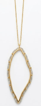 Lange Kette mit einem Blatt "TALAIA"