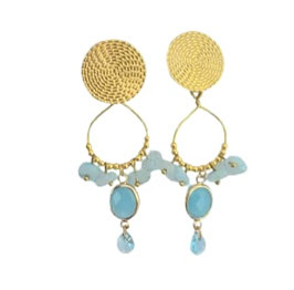 Statement-Ohrstecker "PRAIA DE AGUA"