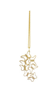 Lange Kette mit Schmetterlings-Anhänger "MARIPOSA"