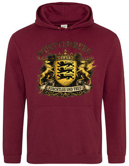 Württemberg-Hoodie, Farbe Burgundy