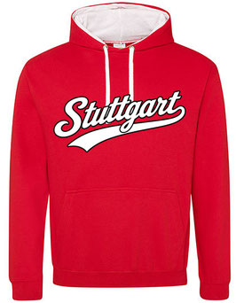Stuttgart-UnisexHoodie - redwhite/white