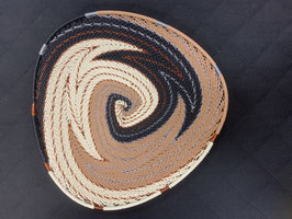 Panier en fil de téléphone - Triangle - chocolat