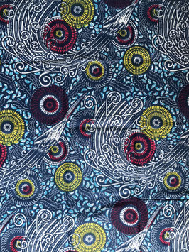 # 41 - Tissu WAX pagne africain 182X118CM -  100% Coton- African Print