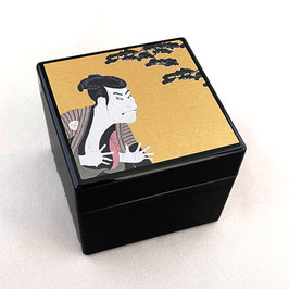 Boîte à bijoux Ukiyo-e 8x8x6.5cm
