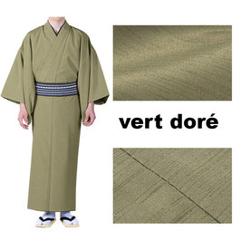 Kimono homme lavable Vert doré