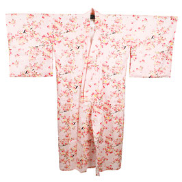 Yukata Enfant "Branches de Sakura" sur fond rose