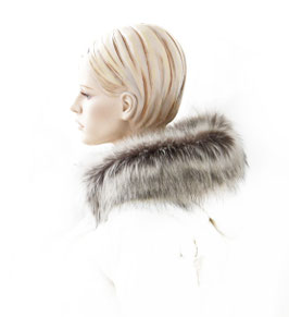 Kapuzenfell  / collar for hoods  1