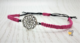 Armband Makramee Pink Lady