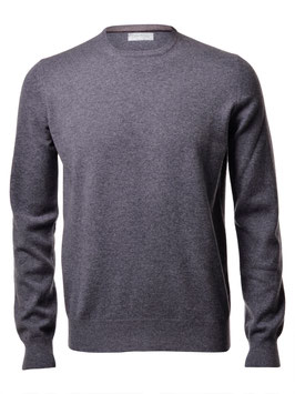 -20% Maglione Gran Sasso Puro Cashmere Grigio Slim Fit