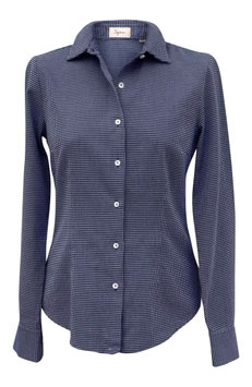 Camicia Ingram Donna Cotone Blu/Bianco