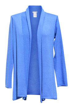 -40% Gran Sasso Donna Maxi Cardigan Cotone Azzurro