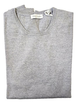 Maglione Lana Merinos Extra Fine  Grigio Chiro Perla