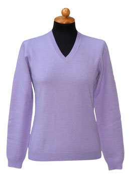 OUTLET Solo tg.44 Pullover Donna Cashmere Lana Viscosa Glicine