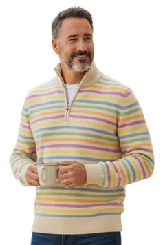 -40% Solo tg.46 Gran Sasso Lupo Zip Avorio RIGA MULTICOLOR