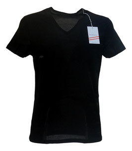 Perofil Filo Di scozia Active T-Shirt a V Nero