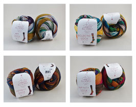 Laines du Nord Sockenwollpaket - 4x 100g "Bunte Mischung"