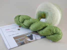 Materialpaket Tuch MeRo Lunata - Lieblingsfarbe Grün