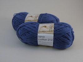Hjertegarn Lana Cotton 212 Fb 6970 Kräftig Blau