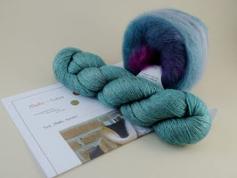 Materialpaket Tuch MeRo Lunata - Coole Töne