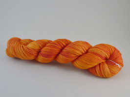 MeRo-Socken Klassisch 4fach long "Orange-Mix"