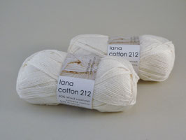 Hjertegarn Lana Cotton 212 Fb 100 Wollweiß