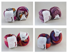 Laines du Nord Sockenwollpaket - 4x 100g "Gerne Rot"