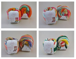 Laines du Nord Sockenwollpaket - 4x 100g "Alles Bunt"