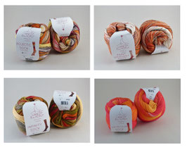 Laines du Nord Sockenwollpaket - 4x 100g "Sonnig"