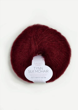 Sandnes Tynn Silk Mohair Fb 4054 Dunkles Weinrot