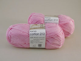 Hjertegarn Lana Cotton 212 Fb 4951 Kräftig Rosa