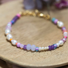 Perlen-Armband, violet-lila N1