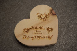 Zirbenherz "Mama,Papa,Oma,Opa"