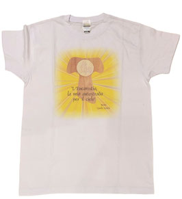 T-SHIRT CARLO " L'EUCARESTIA, LA MIA AUTOSTRADA VERSO IL CIELO"