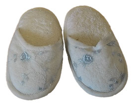 CIABATTE TULLE AZZURRO
