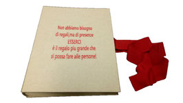 ALBUM CON DEDICA RICAMATA