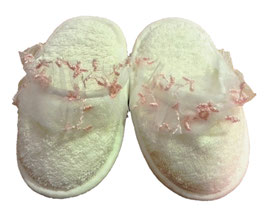 CIABATTE TULLE ARRICCIATO ROSA