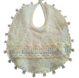 BAVETTA INTRECCIO AZZURRO / LIGHT BLUE INTRECCIO BIB