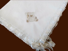PLAID ROMBO ORSO AVORIO INTRECCIO