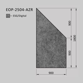 Zaunelement - Glas EOP-2504-AZR