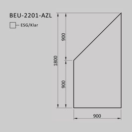 Zaunelement - Glas BEU-2201-AZL