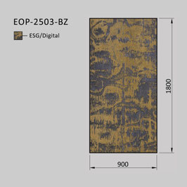 Zaunelement - Glas EOP-2503-BZ