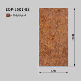 Zaunelement - Glas EOP-2501-BZ