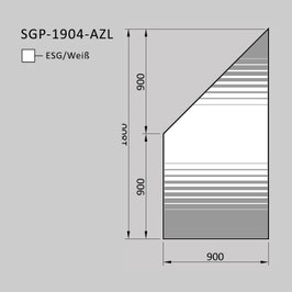 Zaunelement - Glas SGP-1904-AZL