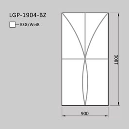 Zaunelement - Glas LGP-1904-BZ
